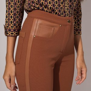 Calça Couro Lateral