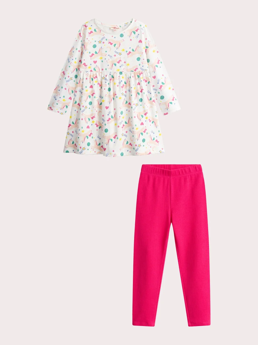 Chemise de nuit à imprimé licorne pour fille - Image 2