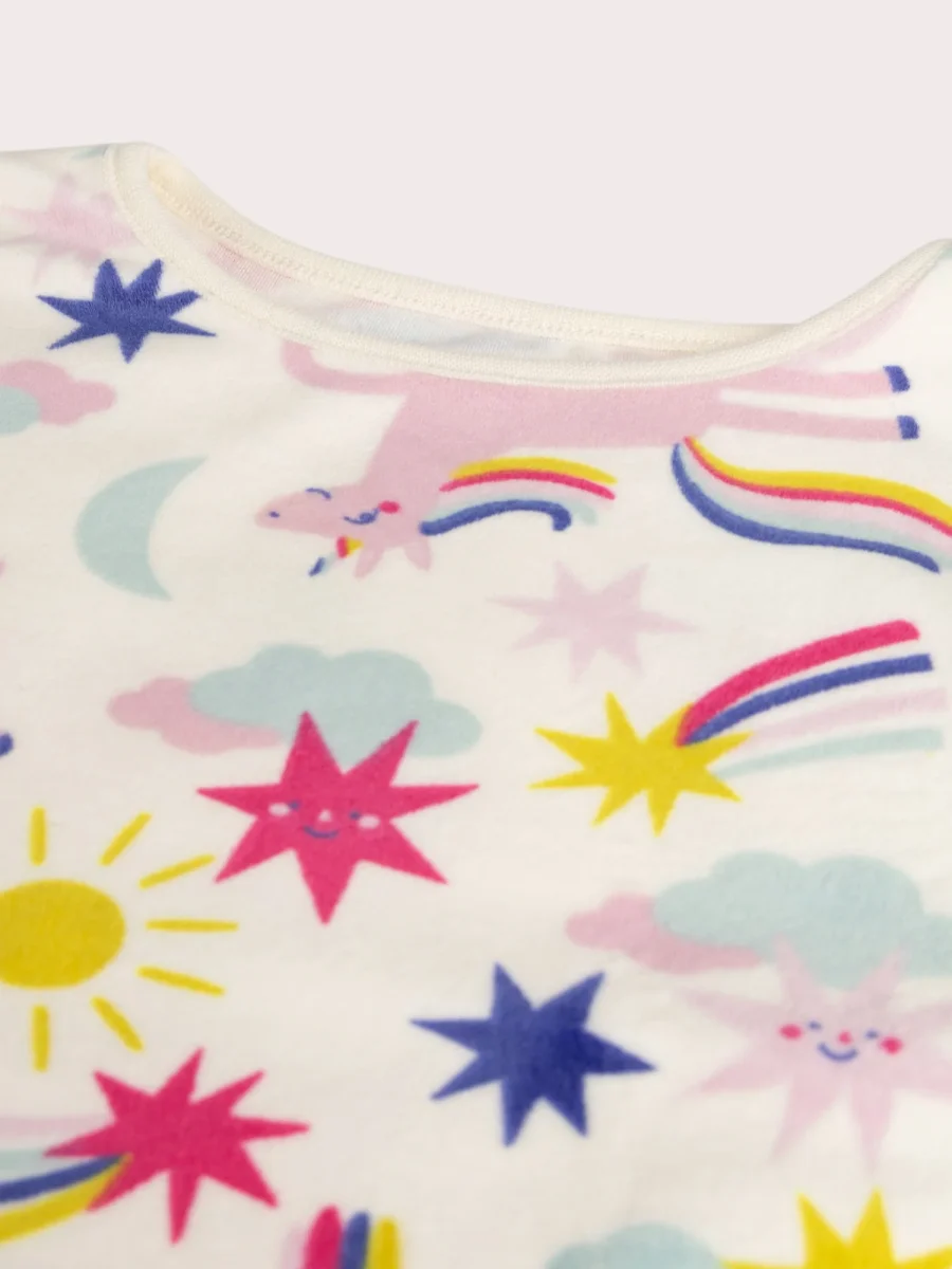 Pyjama imprimé en velours tres doux pour fille - Image 4