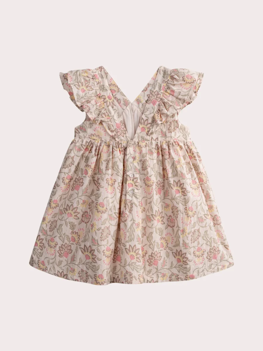 Robe fluida estampada com flores - Image 4