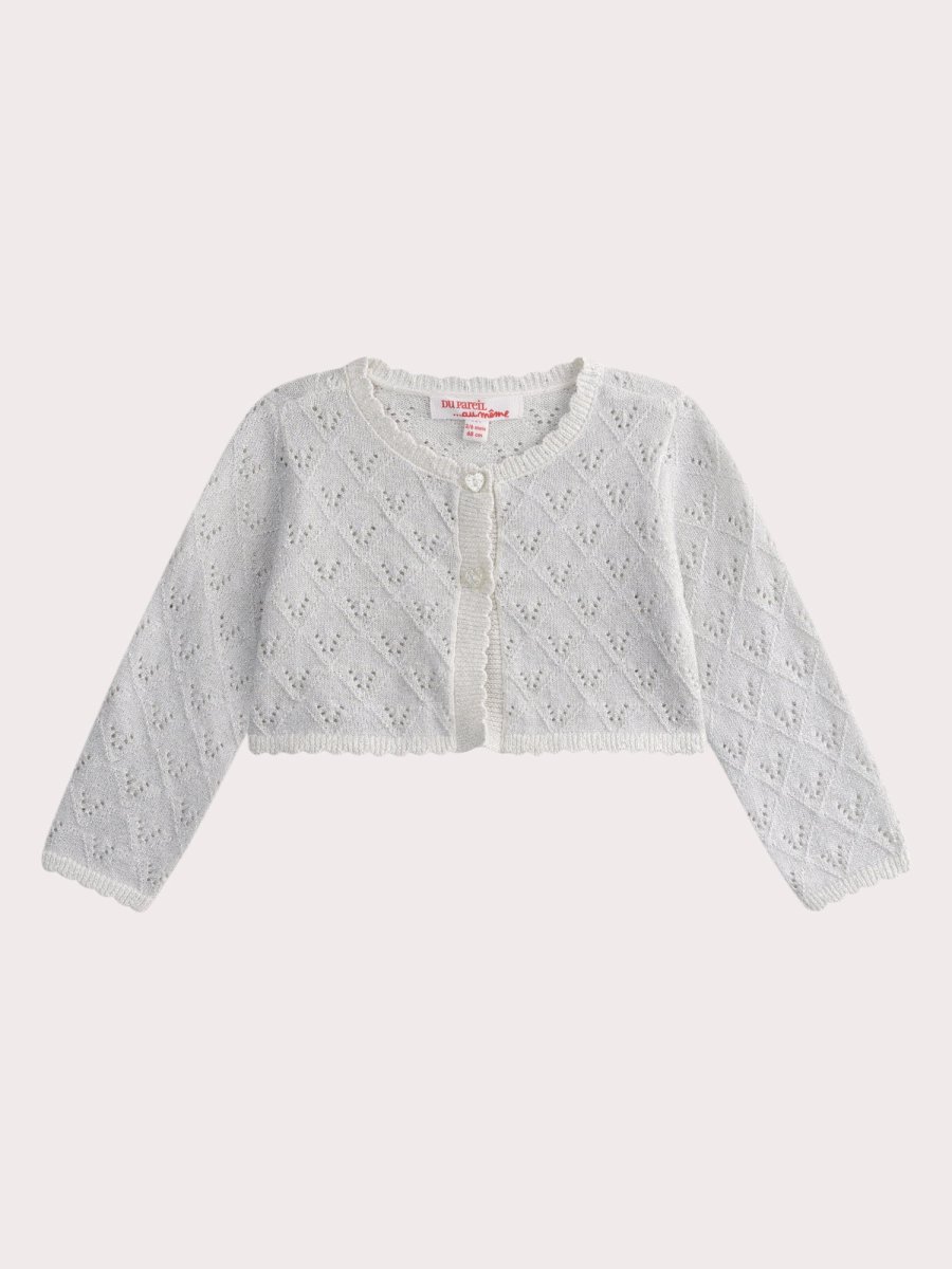 Cardigan Ecru para Bebé Filha