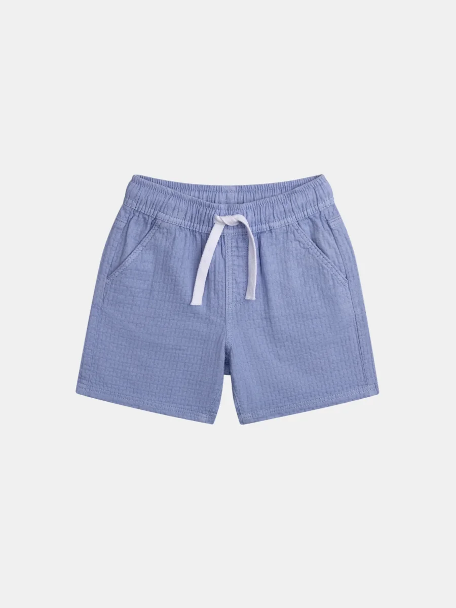 Bermuda azul claro com bolsos para meninos