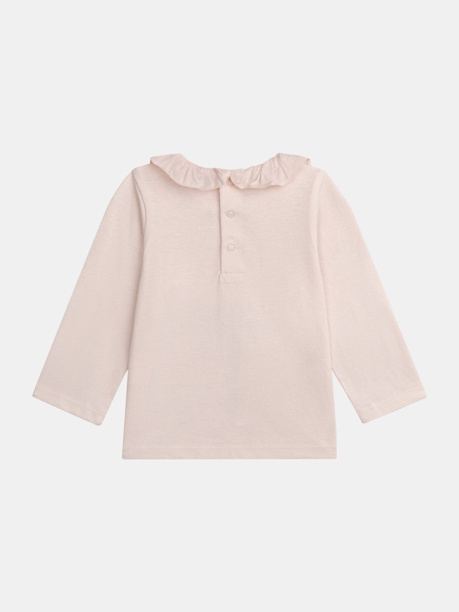Bralete com Gola Ondulada Rosa Pálido para Bebé Menina - Image 4