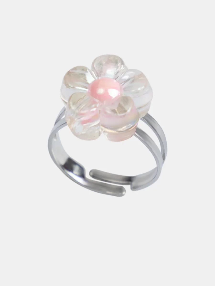 Conjunto de 3 anéis unicórnio, flor e arco-íris - Image 4