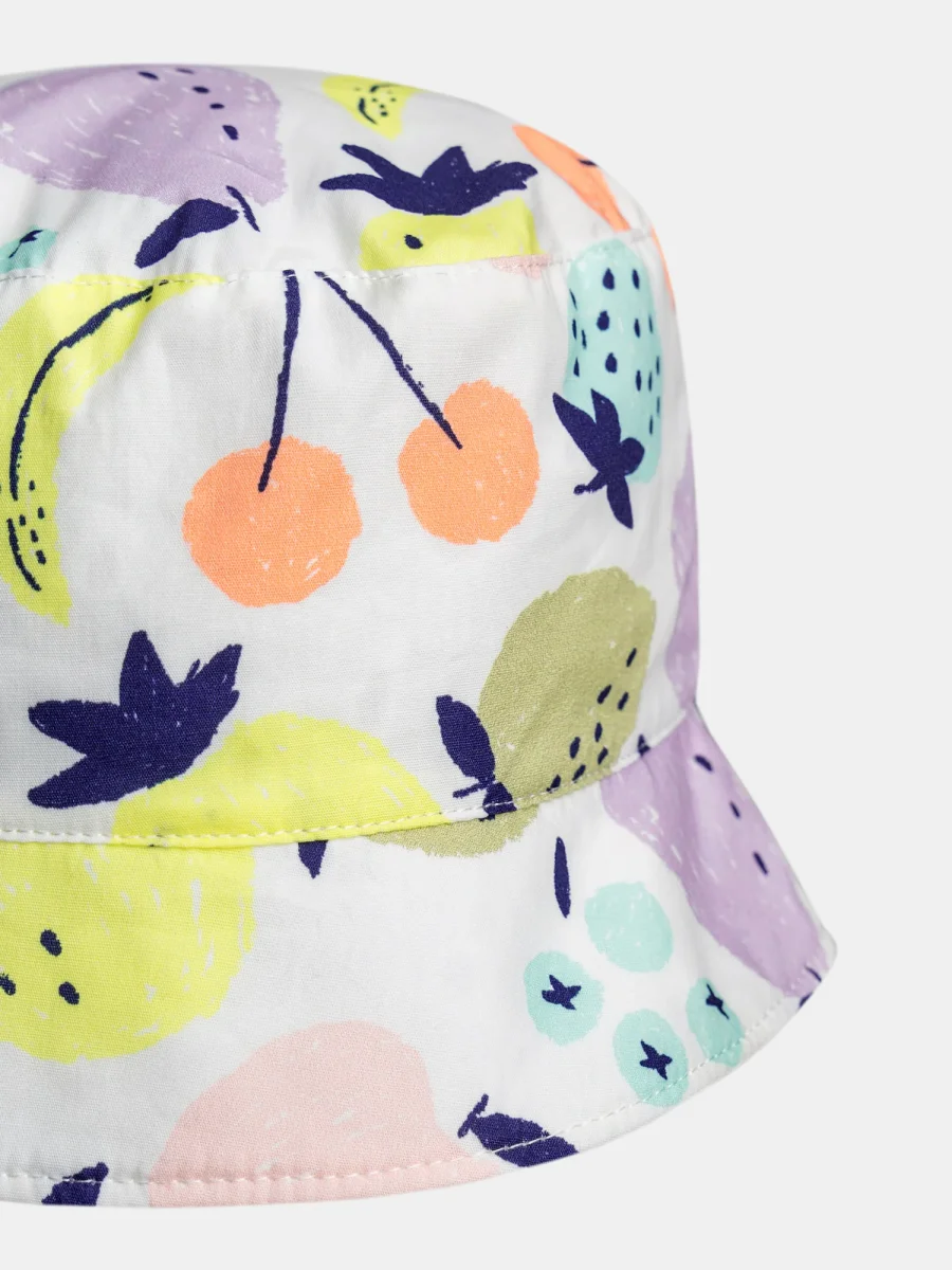 Chapéu reversível com estampado de frutas para meninas - Image 3