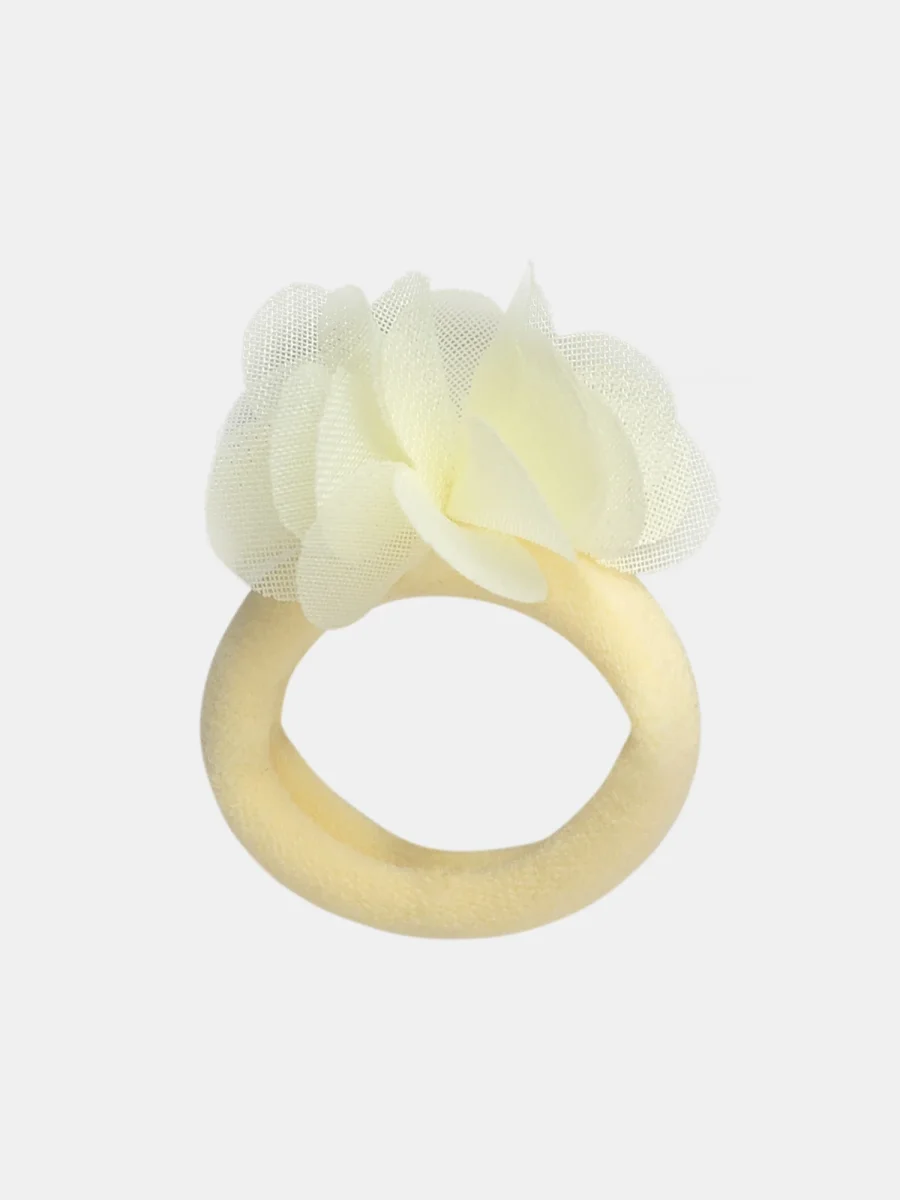 Conjunto de 4 elásticos floridos para meninas - Image 3