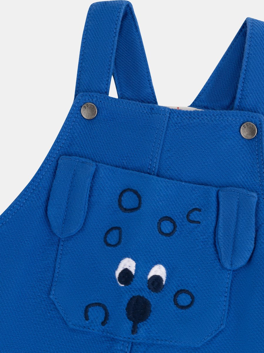 Salopete azul brilhante "ARTY SCHOOL" para menino bebê - Image 4