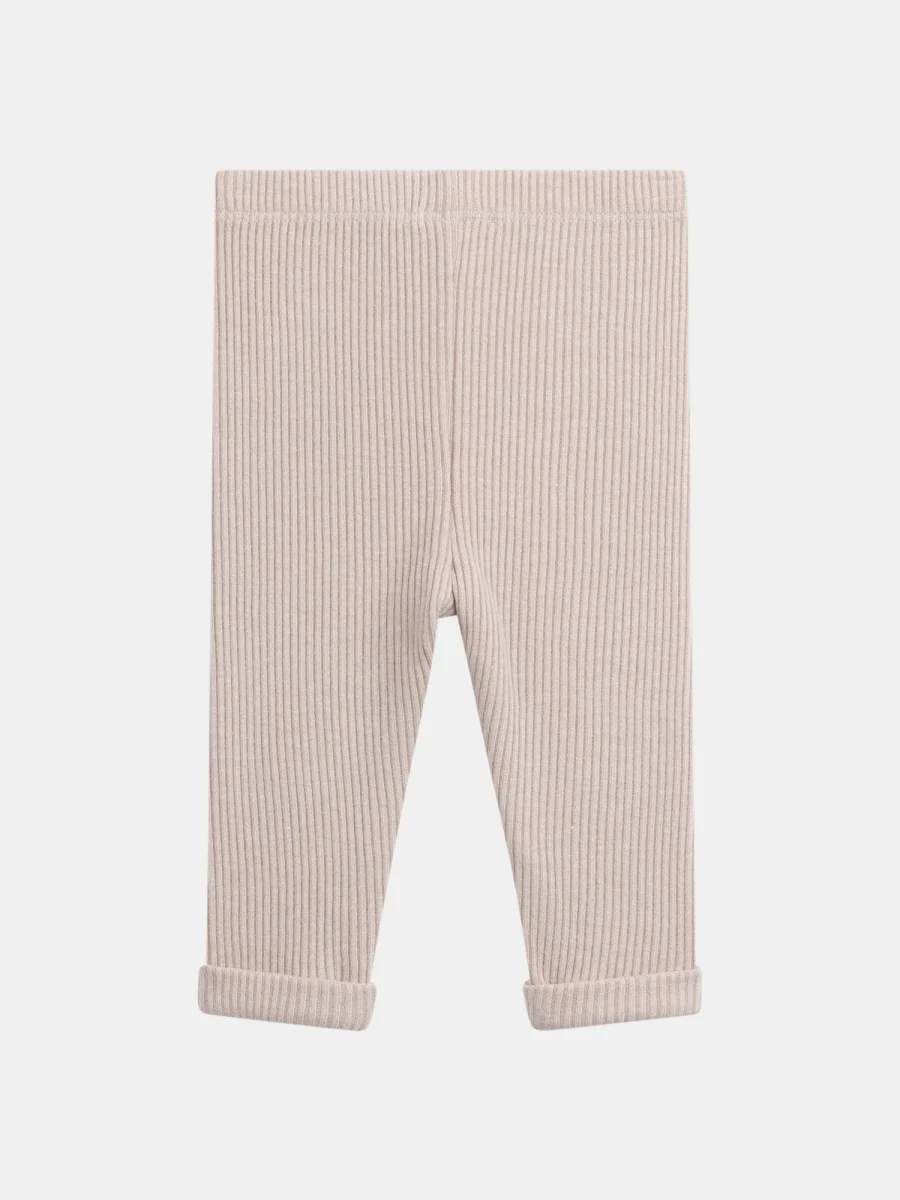 Leggings bege escuro para meninas bebés - Image 4