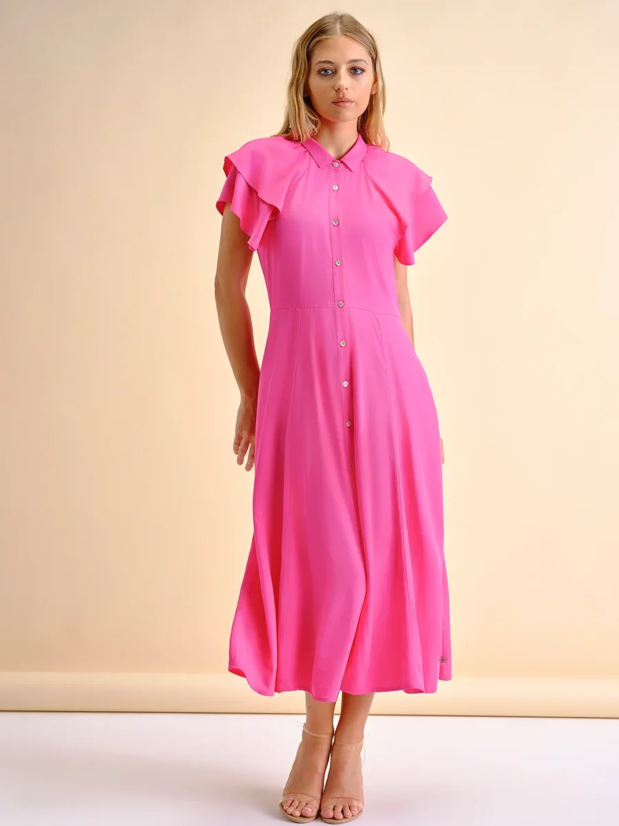 Vestido Midi Liso