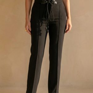 Calça Malha com Cinto