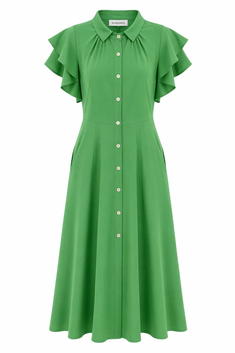 Vestido Midi Liso - Image 5