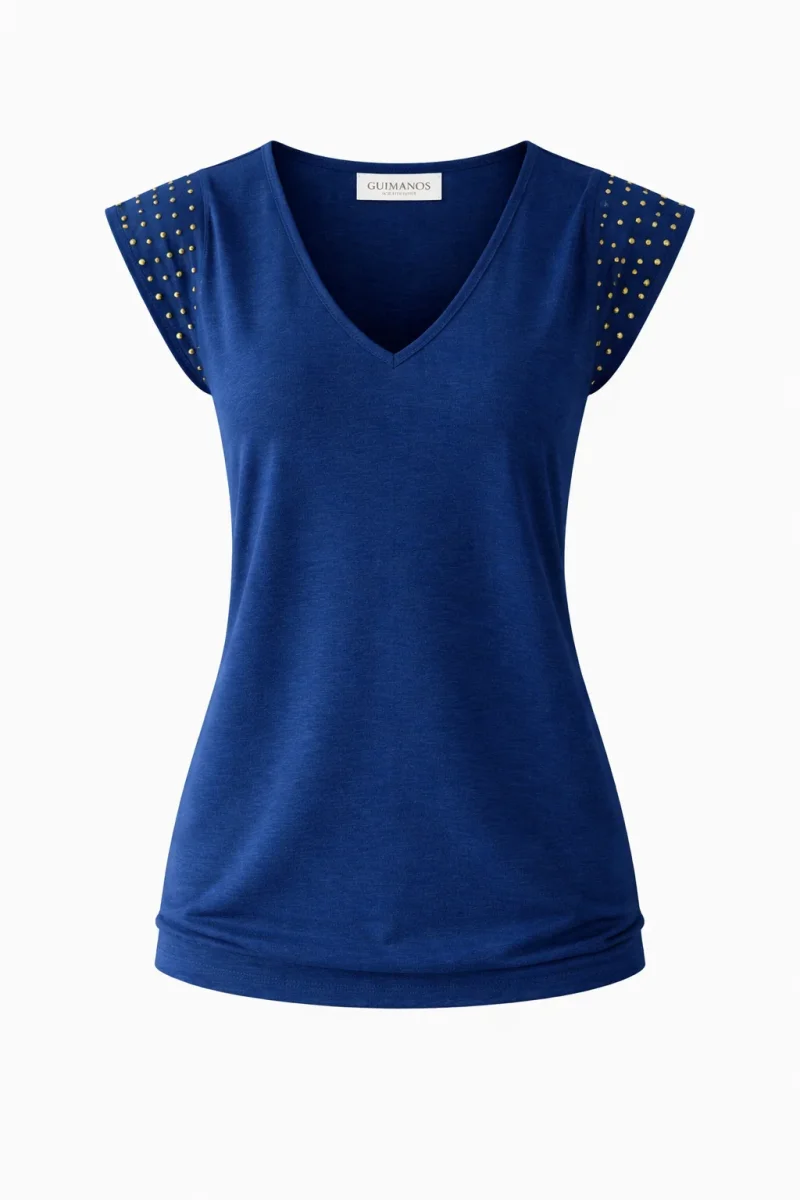 T-shirt com Detalhe em Tachas - Image 8