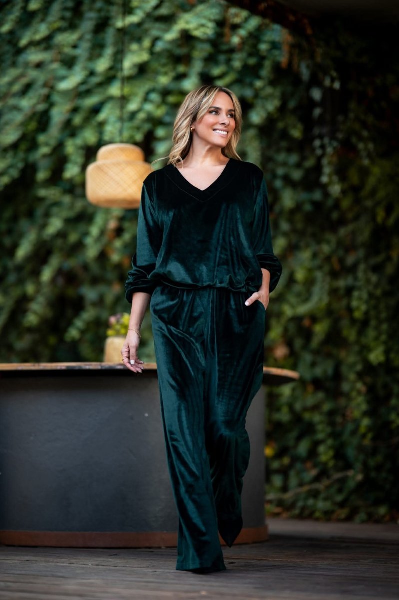 Conjunto de Pantalona em Veludo com Camisola – Manuela Moreira - Image 2