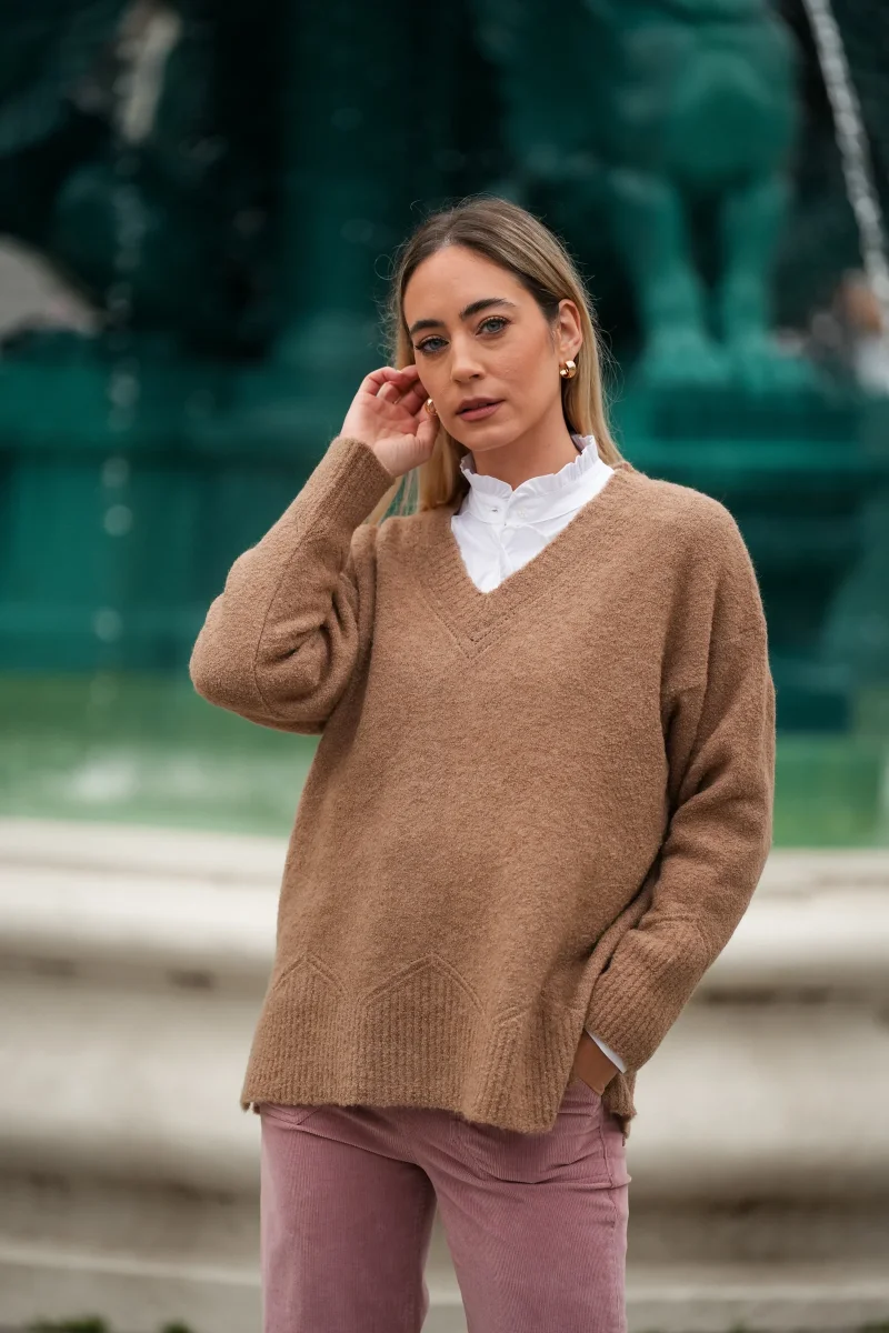 Camisola Camel em Malha Suave - Image 2