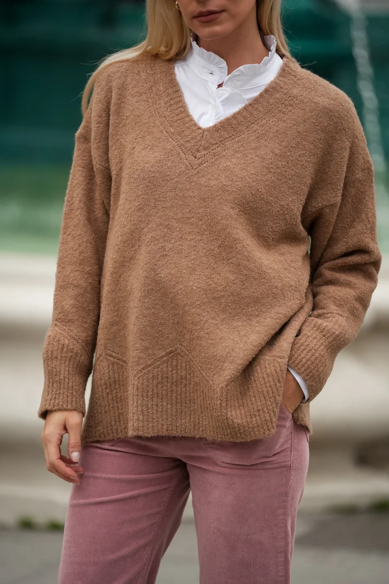 Camisola Camel em Malha Suave - Image 3