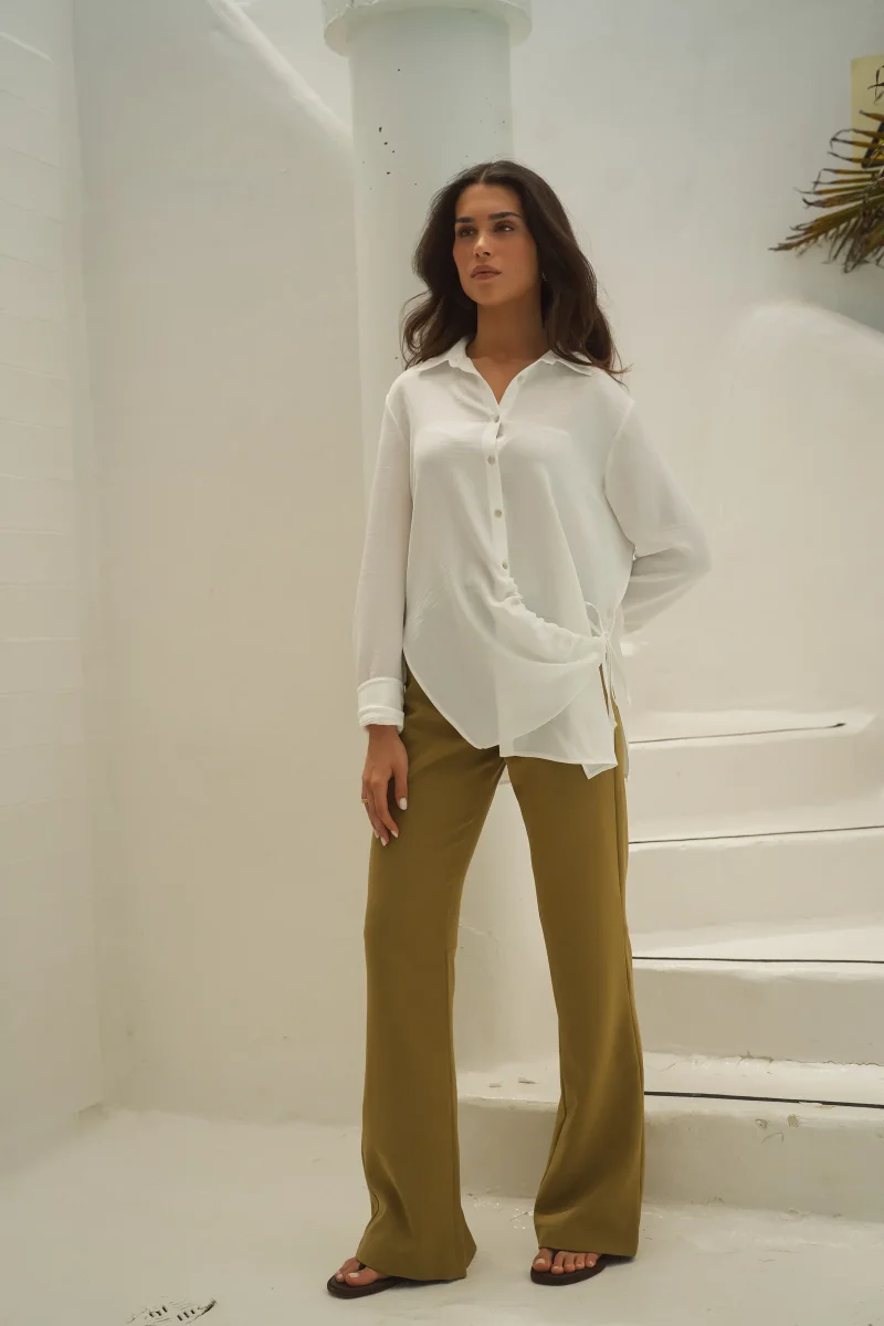 Blusa Fluida com Ajuste Lateral - Image 2
