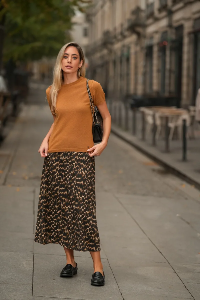 Camisola em Malha Camel - Image 4