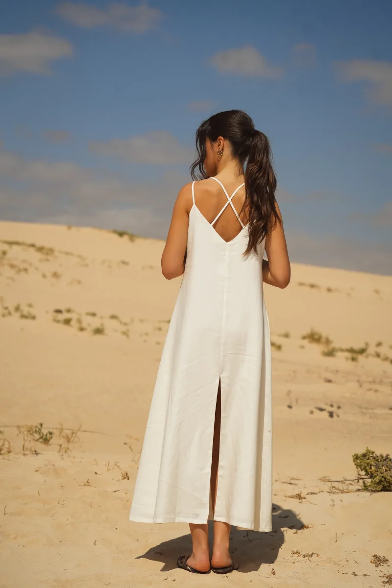Vestido Comprido em Linho - Image 7