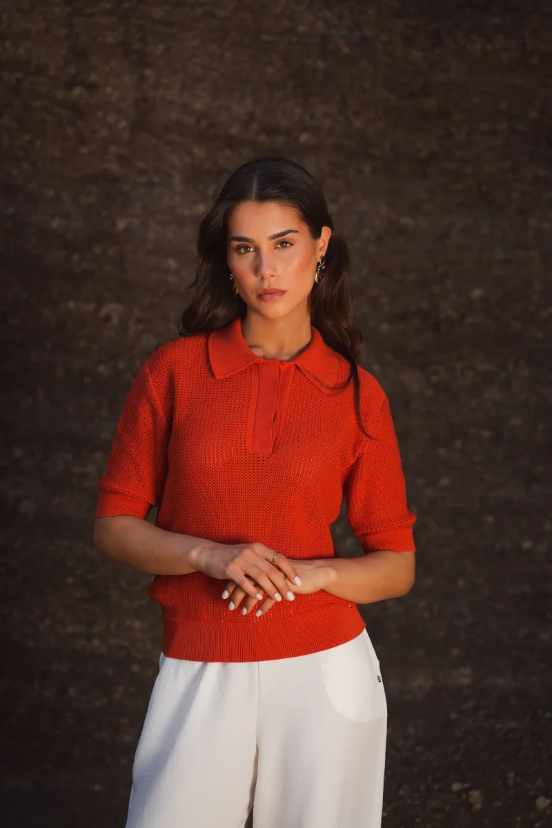 Polo de Malha Perfurada