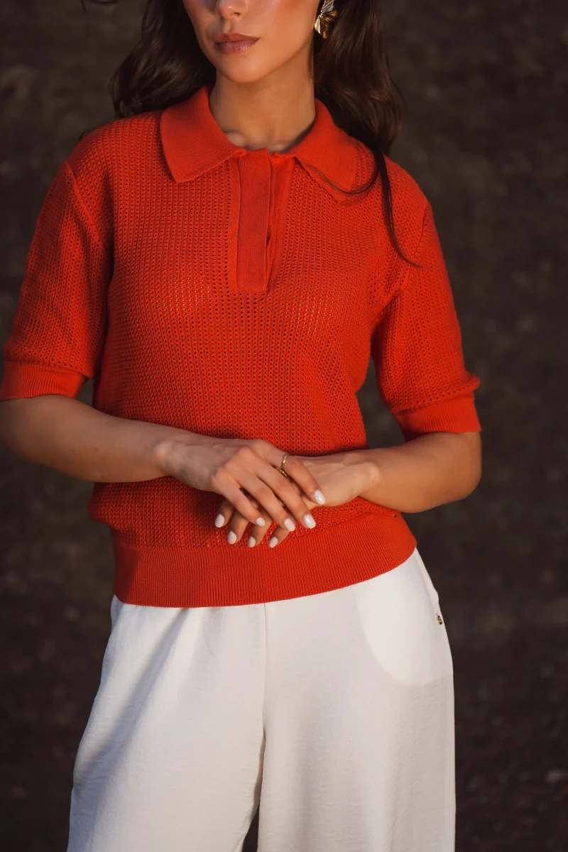 Polo de Malha Perfurada - Image 4