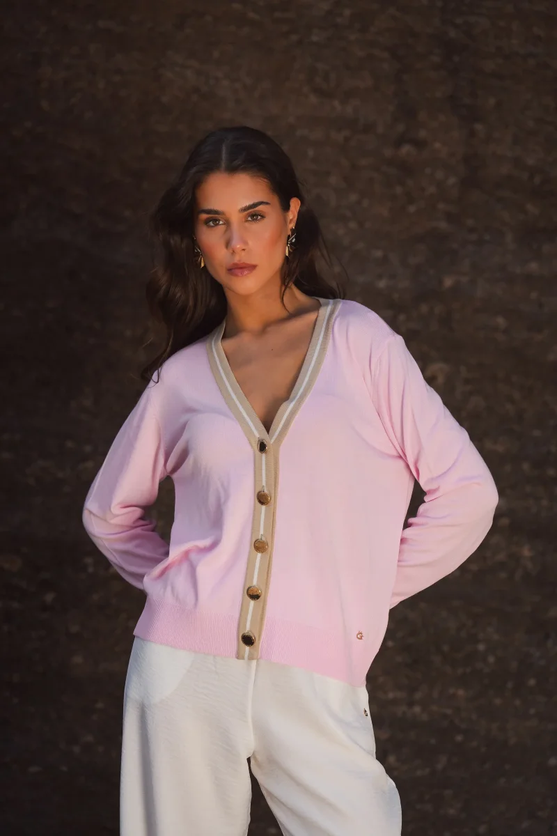 Camisola de Malha com Botões