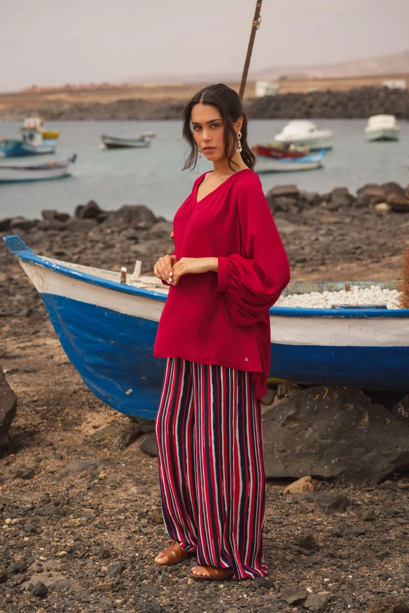 Blusa Fluida Vermelha