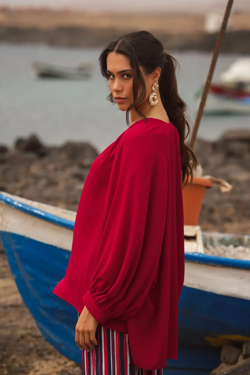 Blusa Fluida Vermelha - Image 4