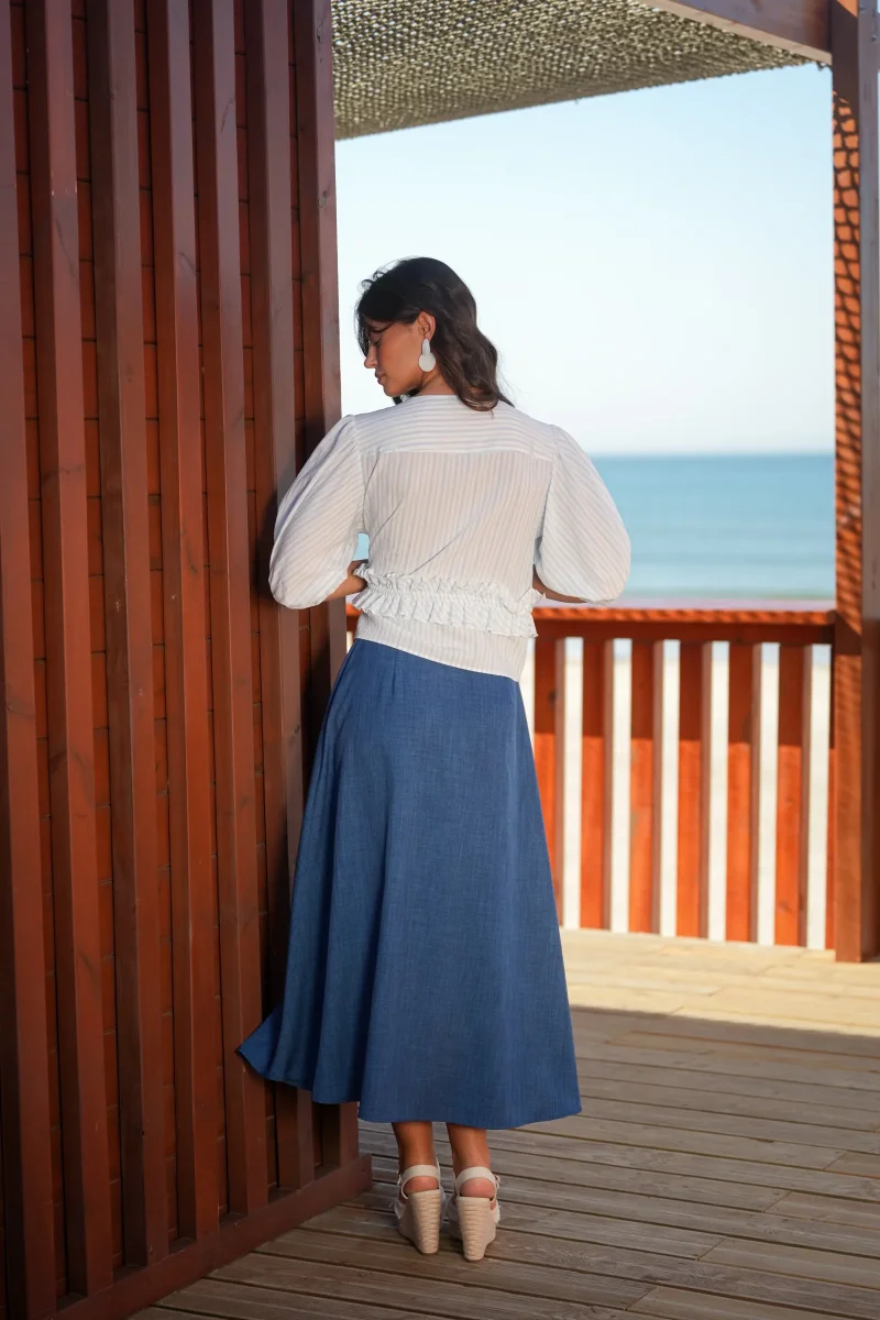 Saia Midi Botões - Image 3