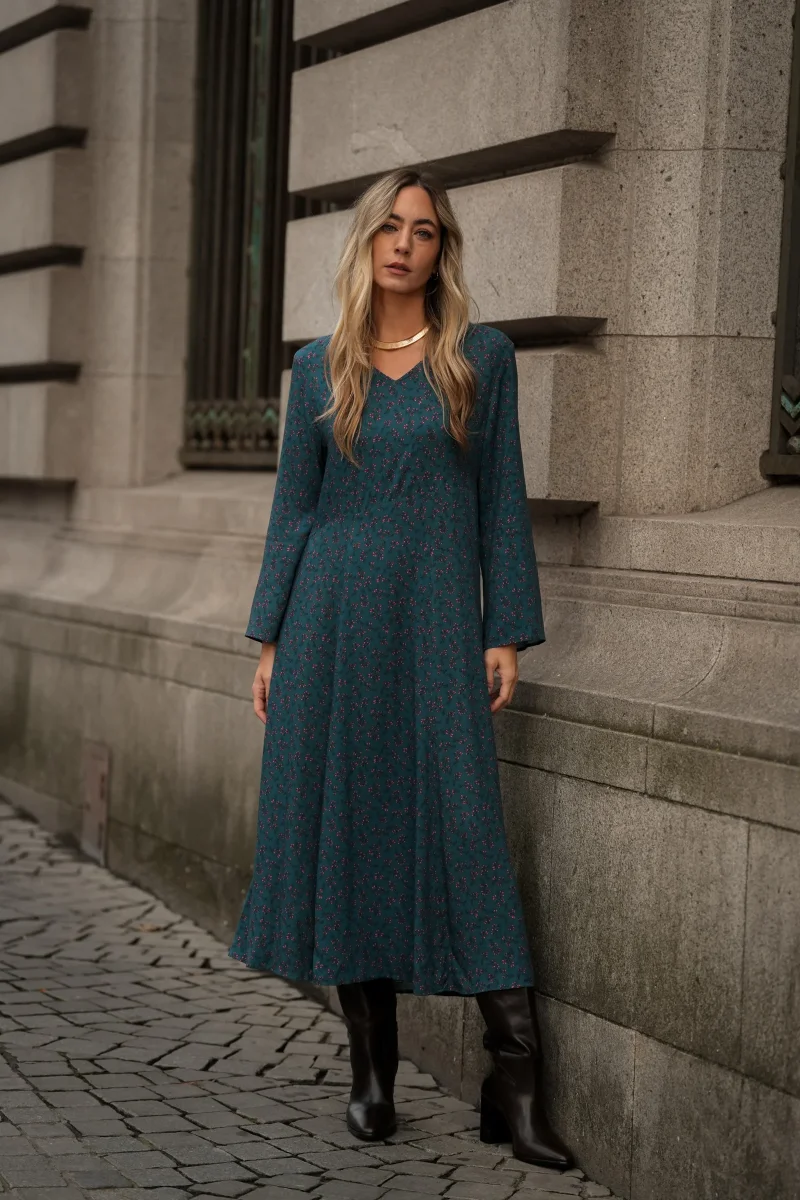 Vestido Comprido Estampa Floral - Image 2