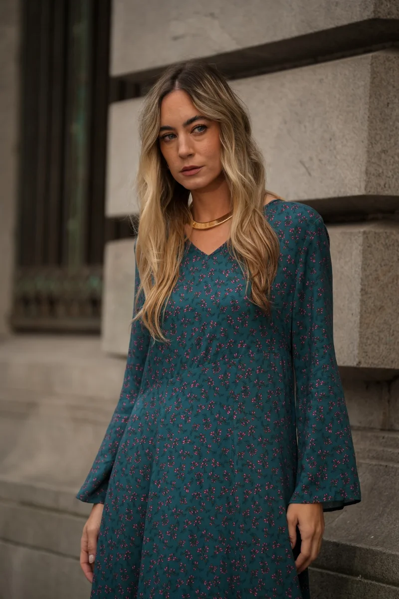 Vestido Comprido Estampa Floral - Image 4