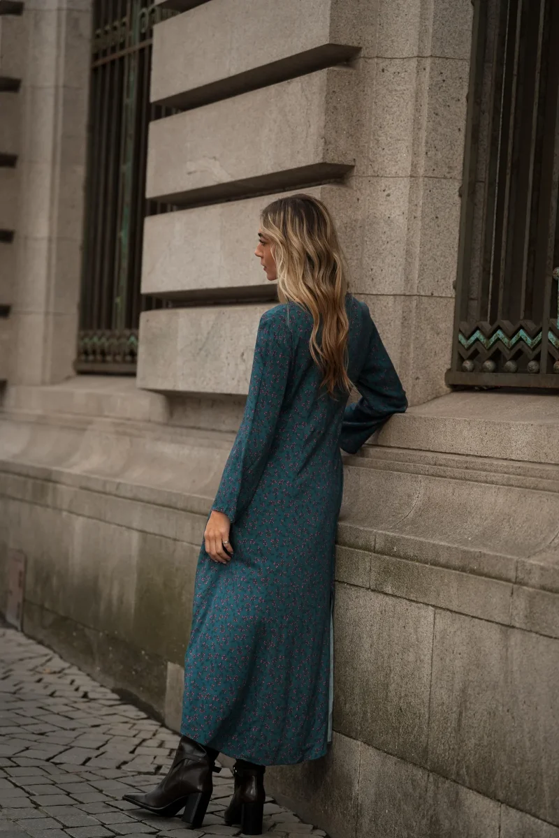 Vestido Comprido Estampa Floral - Image 3