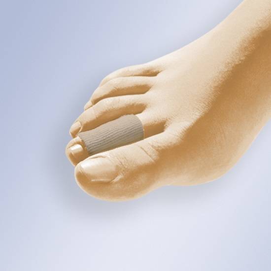 Protetor digital em tubo em gel e tecido