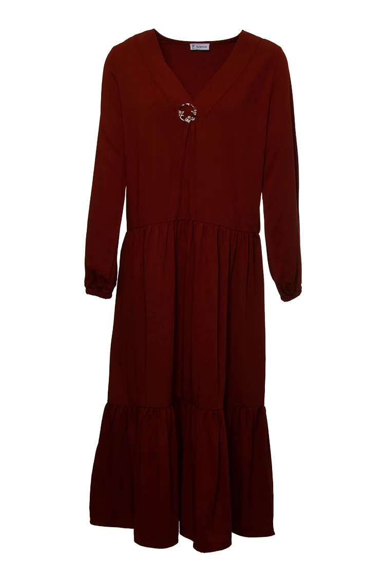 Vestido Fluido Midi com Aplicação - Image 4