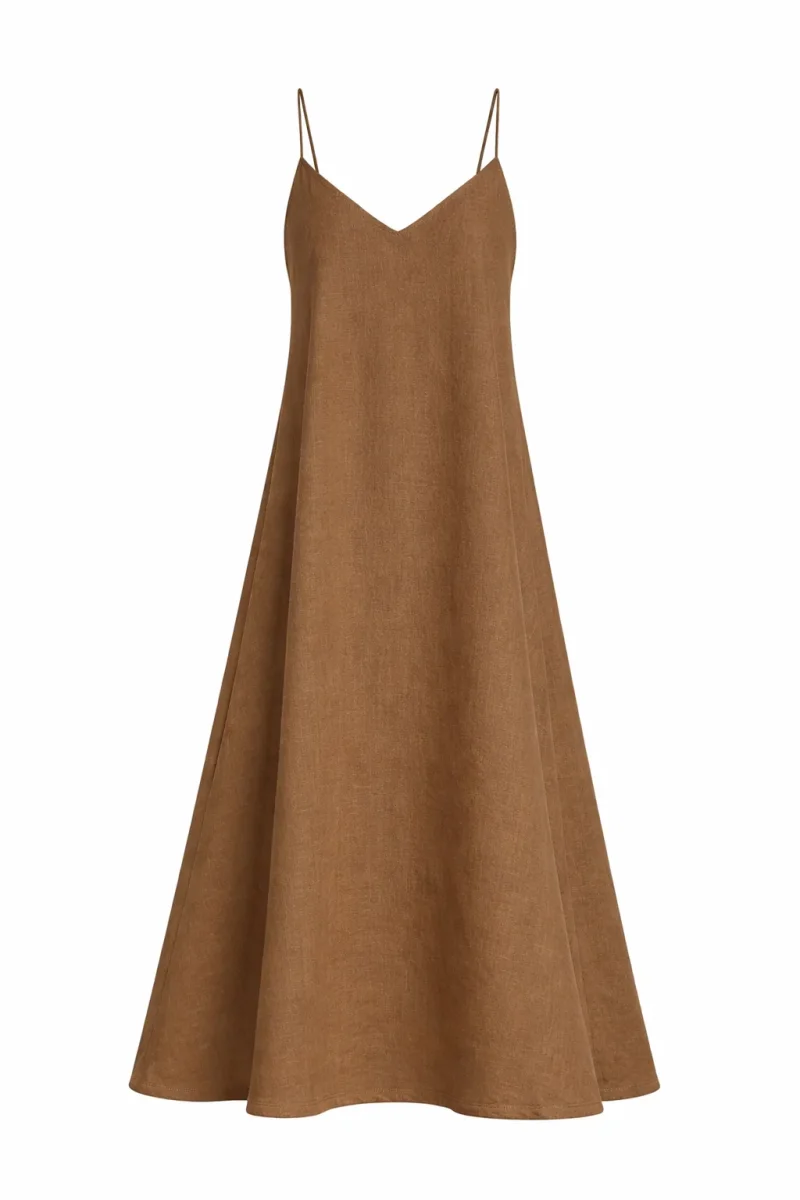 Vestido Comprido em Linho - Image 9