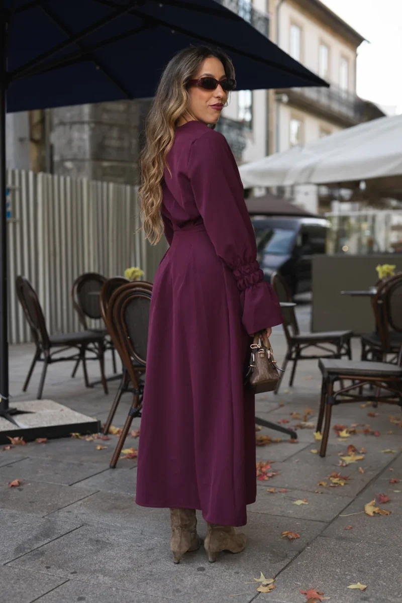 STRONG DRESS BORDEAUX - Image 3